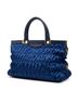 Prada 100% Nylon Blue Tessuto Gaufre Frame Satchel One size - photo 3