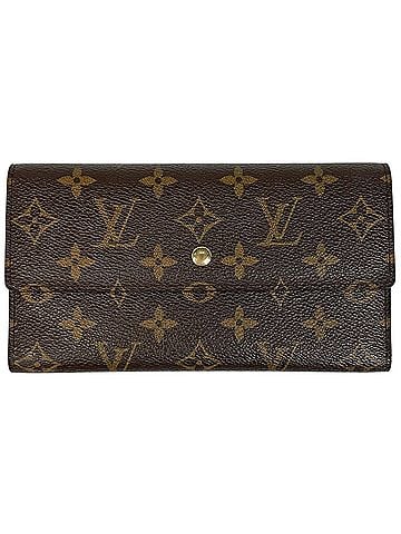Louis Vuitton Louis Vuitton Portefeuille Tresor International Tri-fold Long Wallet, Monogram Brown, M61215, Women's (view 1)