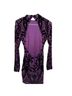Privy Print Purple Black Cocktail Dress Size S - photo 2