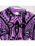 Privy Print Purple Black Cocktail Dress Size S - photo 3