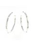 Hermès 100% Sterling Silver Multi Color Hermes Mini Crew Earrings One size - photo 1