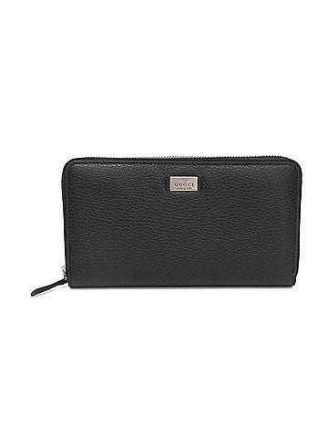 Gucci Gucci 368185 Men's Leather Long Wallet (bi-fold) Black (view 1)