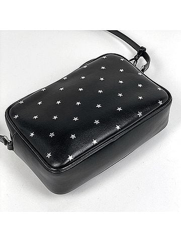 Yves Saint Laurent Yves Saint Laurent Saint Laurent Paris Lou Camera Bag, Star Fringe Tassel Logo Shoulder Leather, Black, 574494, Women's (view 2)