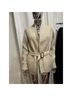 Chic 100% Wool Tan Cardigan Size L - photo 5