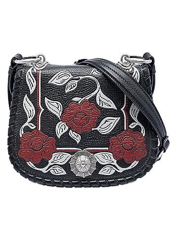 Miu Miu Goatskin Madras Floral Embossed Crossbody (view 1)