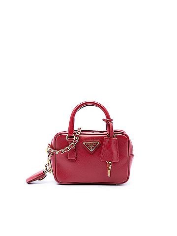 Prada Mini Saffiano Lux Bauletto Bag (view 1)