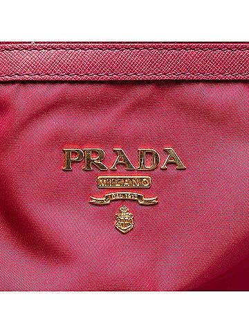 Prada Saffiano Trimmed Tessuto Satchel (view 2)