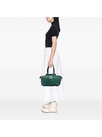 Fendi Medium FF Nubuck Chains Tote (view 2)