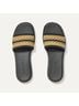 ROTHY'S 100% Recycled Plastic Stripes Black Gold Sandals Size 9 - photo 3