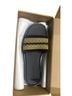 ROTHY'S 100% Recycled Plastic Stripes Black Gold Sandals Size 9 - photo 1