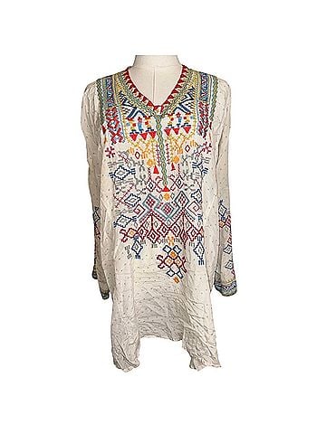 Johnny Was Biya Long Sleeve Silk Top (view 1)