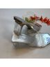 Jessica Cline Silver Heels Size 7 - photo 6