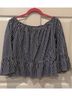 Amanda Uprichard 100% Cotton Checkered-gingham Blue White Blouse Size L - photo 6