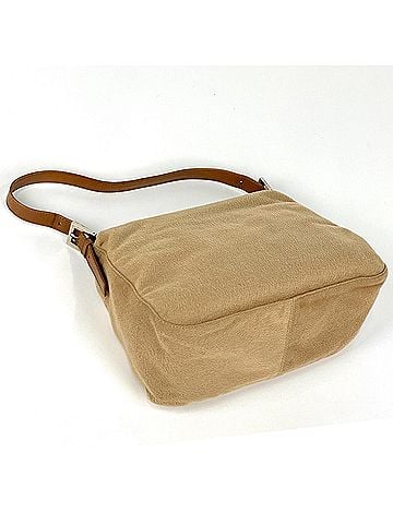 Fendi Fendi Zucca Logo Shoulder Bag, Mamma Baguette Fabric, Beige/Brown, 26325, Women's (view 2)