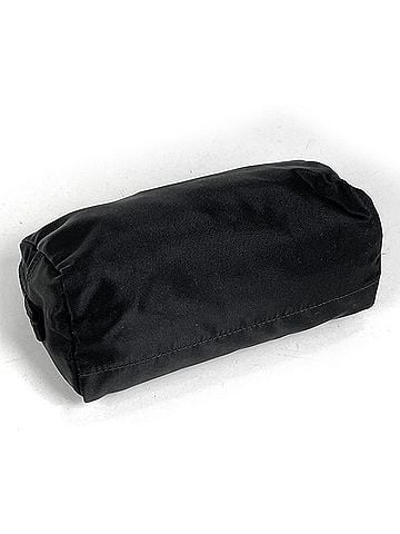 Prada Prada PRADA Logo Plate Pouch Bag/Cosmetic Tessuto Nylon Nero (Black) 1NA693 Women's (view 2)