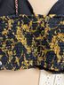 Penelope Project Floral Black Gold Sleeveless Blouse Size XL - photo 3