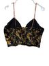 Penelope Project Floral Black Gold Sleeveless Blouse Size XL - photo 2