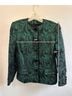 Aquascutum Bow Print Green Black Jacket Size 10 - photo 5