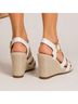 Aerosoles White Wedges Size 10 - photo 3