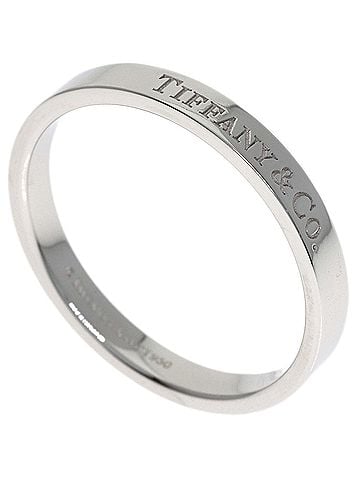 Tiffany & Co. Tiffany &amp; Co. Flat Band Ring, Platinum PT950, Women's Ring. (view 1)