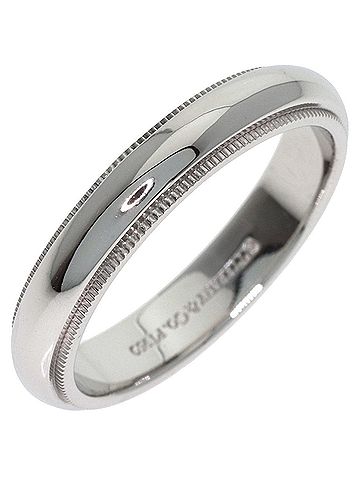 Tiffany & Co. Tiffany &amp; Co. Milgrain Ring, Platinum PT950, Women's Ring. (view 2)