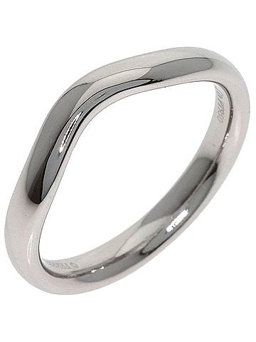 Tiffany & Co. Tiffany &amp; Co. Curved Band Ring, Platinum PT950, Women's Ring. (view 2)