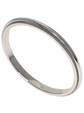 Tiffany & Co. Tiffany &amp; Co. Milgrain Ring, Platinum PT950, Women's Ring. (view 1)