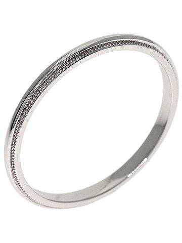 Tiffany & Co. Tiffany &amp; Co. Milgrain Ring, Platinum PT950, Women's Ring. (view 2)