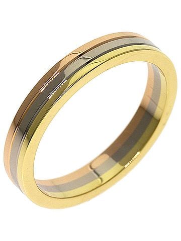 Cartier Cartier Three-Color #56 Ring - 18K Yellow Gold/18K Pink White Gold Women's CARTIER (view 2)
