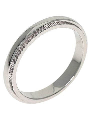 Tiffany & Co. Tiffany &amp; Co. Milgrain Ring, Platinum PT950, Women's Ring. (view 2)