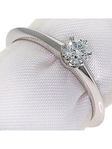 Tiffany & Co. Tiffany &amp; Co. Solitaire Diamond Ring, Platinum PT950, Women's. (view 1)