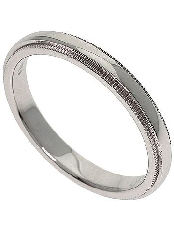 Tiffany & Co. Tiffany &amp; Co. Milgrain Ring, Platinum PT950, Women's Ring. (view 1)