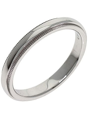 Tiffany & Co. Tiffany &amp; Co. Milgrain Ring, Platinum PT950, Women's Ring. (view 2)