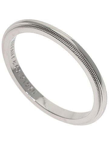 Tiffany & Co. Tiffany &amp; Co. Milgrain Ring, Platinum PT950, Women's Ring. (view 1)