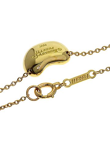 Tiffany & Co. Tiffany Bean Necklace, 18K Yellow Gold, Women's, TIFFANY&amp;Co. (view 2)