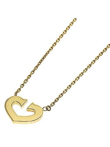 Cartier Cartier C Heart Necklace 18K Yellow Gold Women's CARTIER (view 1)