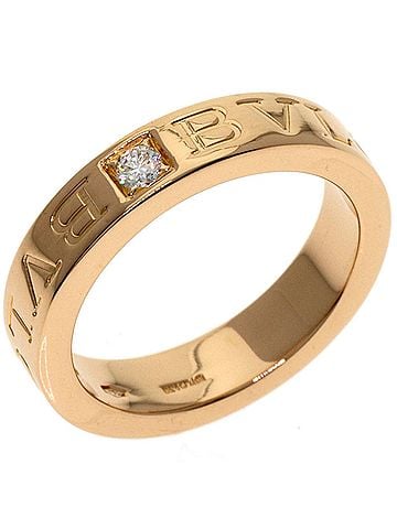 Bvlgari BVLGARI Double Logo 1P Diamond Ring - 18K Pink Gold Women's (view 2)