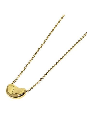 Tiffany & Co. Tiffany Bean Necklace, 18K Yellow Gold, Women's, TIFFANY&amp;Co. (view 1)