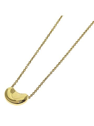 Tiffany & Co. Tiffany Bean Necklace, 18K Yellow Gold, Women's, TIFFANY&amp;Co. (view 1)
