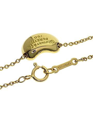 Tiffany & Co. Tiffany Bean Necklace, 18K Yellow Gold, Women's, TIFFANY&amp;Co. (view 2)