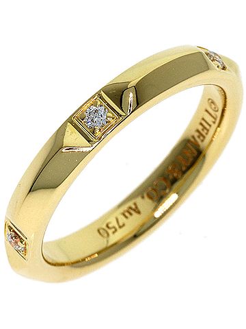 Tiffany & Co. Tiffany &amp; Co. True Band Diamond Ring, 18K Yellow Gold, Women's. (view 2)
