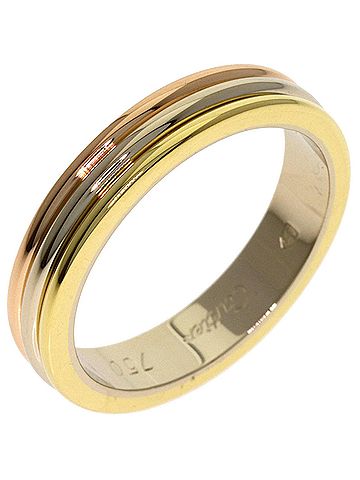 Cartier Cartier Three-Color #50 Ring - 18K Yellow Gold/18K Pink White Gold Women's (view 2)