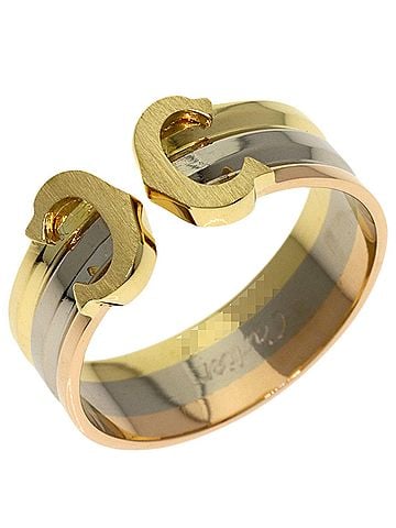 Cartier Cartier 2C Ring SM #50 - 18K Yellow Gold/18K White Pink Gold Women's CARTIER (view 2)