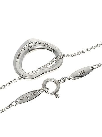 Tiffany & Co. Tiffany &amp; Co. Open Heart Necklace, Silver, Women's. (view 2)