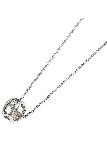 Tiffany & Co. Tiffany &amp; Co. Atlas Circle Necklace, Silver, Women's. (view 1)