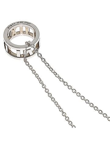 Tiffany & Co. Tiffany &amp; Co. Atlas Circle Necklace, Silver, Women's. (view 2)