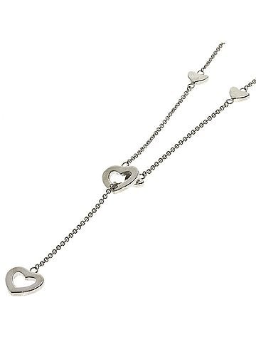 Tiffany & Co. Tiffany &amp; Co. Heart Link Lariat Necklace, Silver, Women's. (view 1)