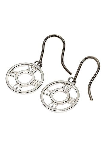 Tiffany & Co. Tiffany &amp; Co. Atlas Open Medallion Earrings, Silver, Women's. (view 1)