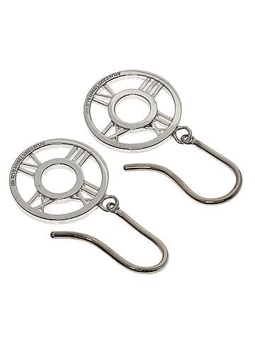 Tiffany & Co. Tiffany &amp; Co. Atlas Open Medallion Earrings, Silver, Women's. (view 2)
