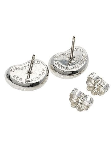 Tiffany & Co. Tiffany Bean Earrings, Silver, Women's, TIFFANY&amp;Co. (view 2)
